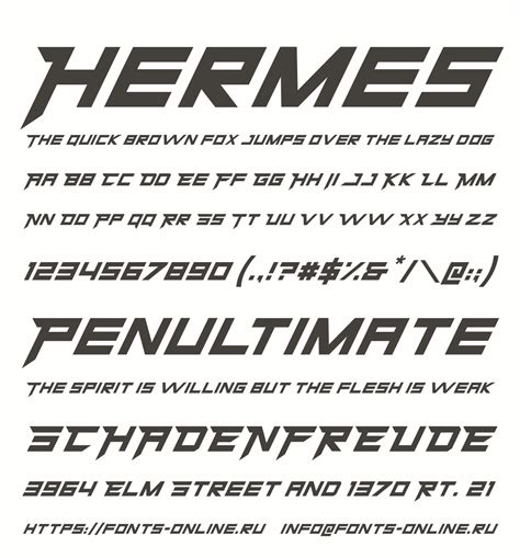 Hermes font generator